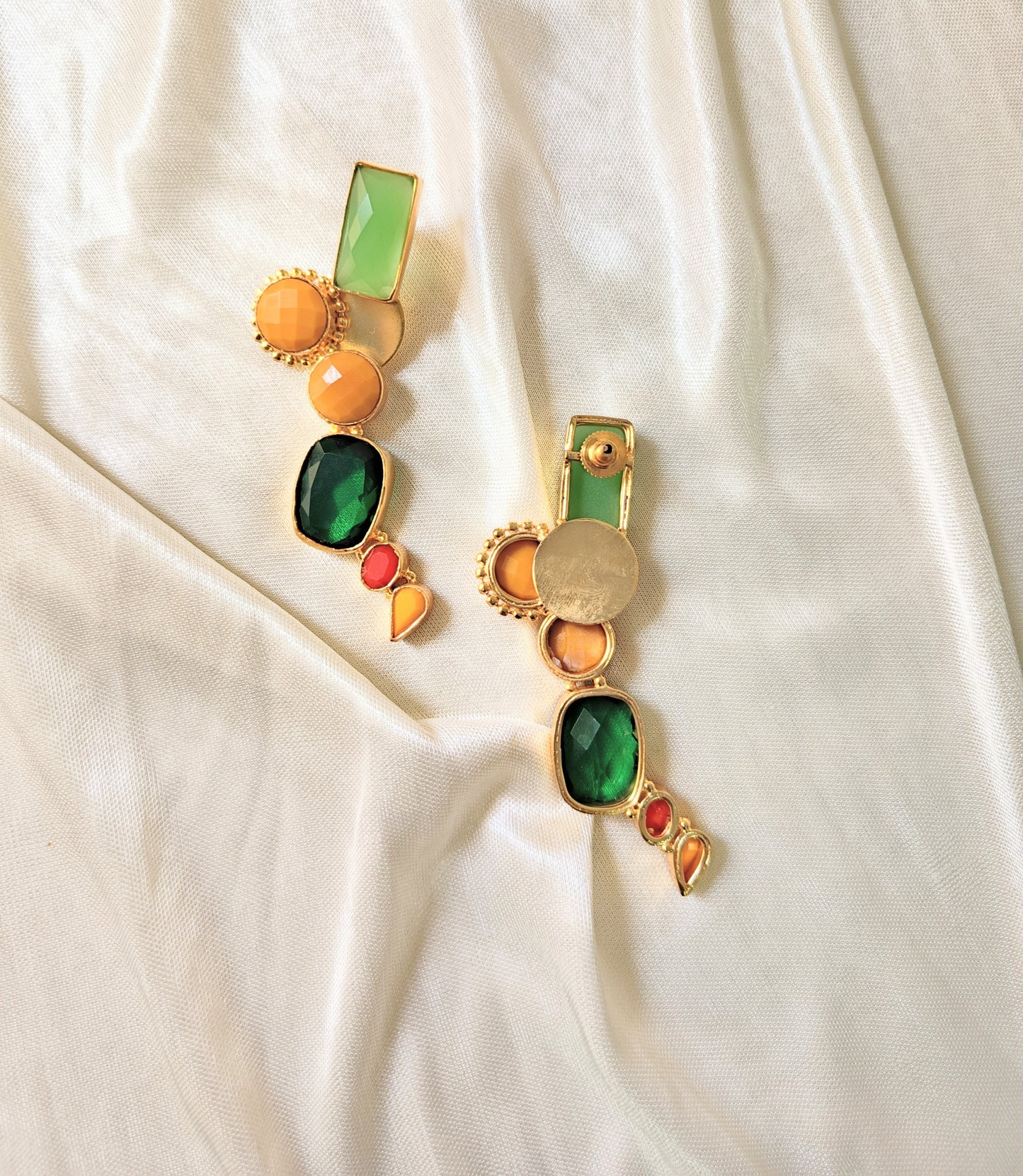 Modern Artistic Multicolor Dangle Earrings