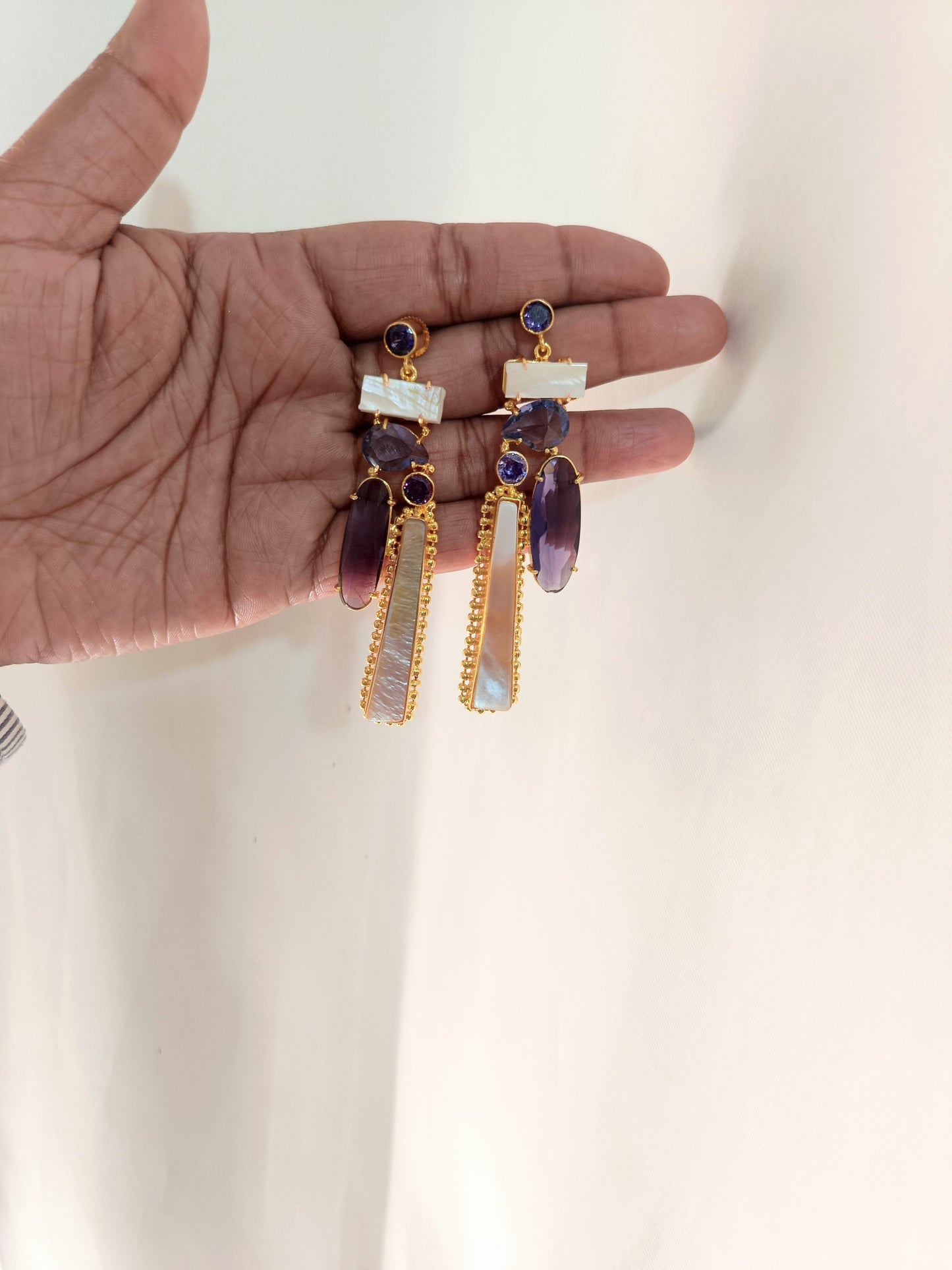 Boho Chic Gold Bar Earrings