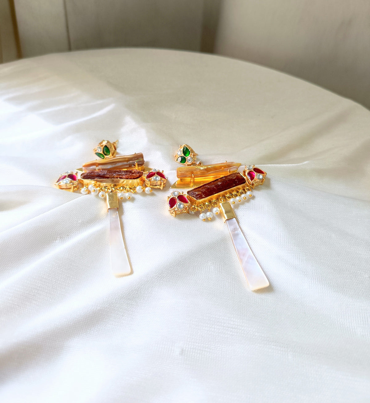 Royal Multicolor Statement Earrings
