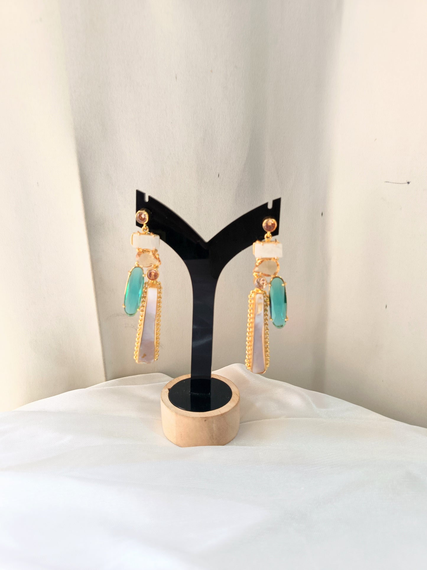 Boho Chic Gold Bar Earrings
