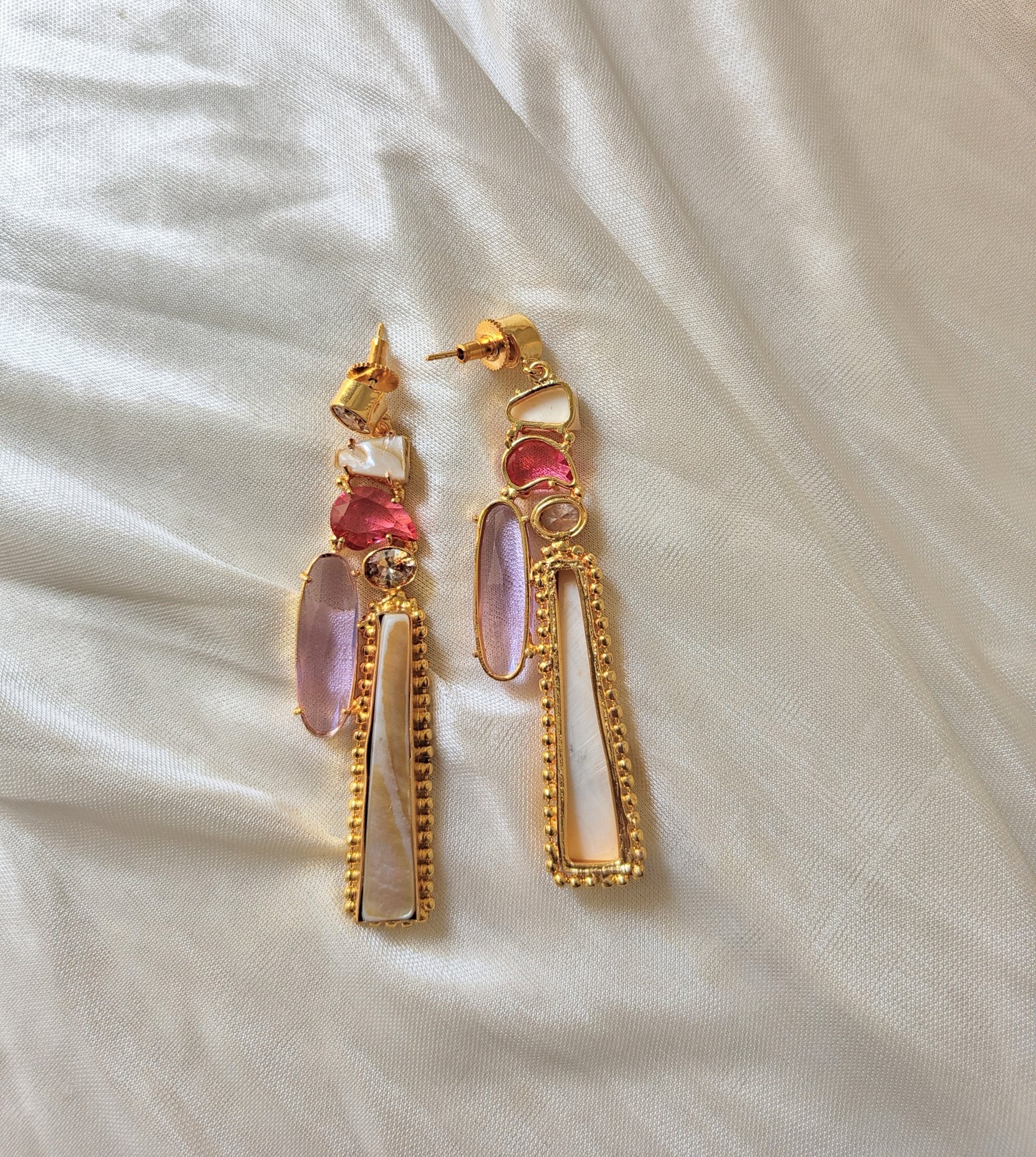 Boho Chic Gold Bar Earrings