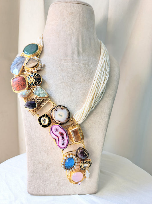 Aurora Mosaic Statement Necklace