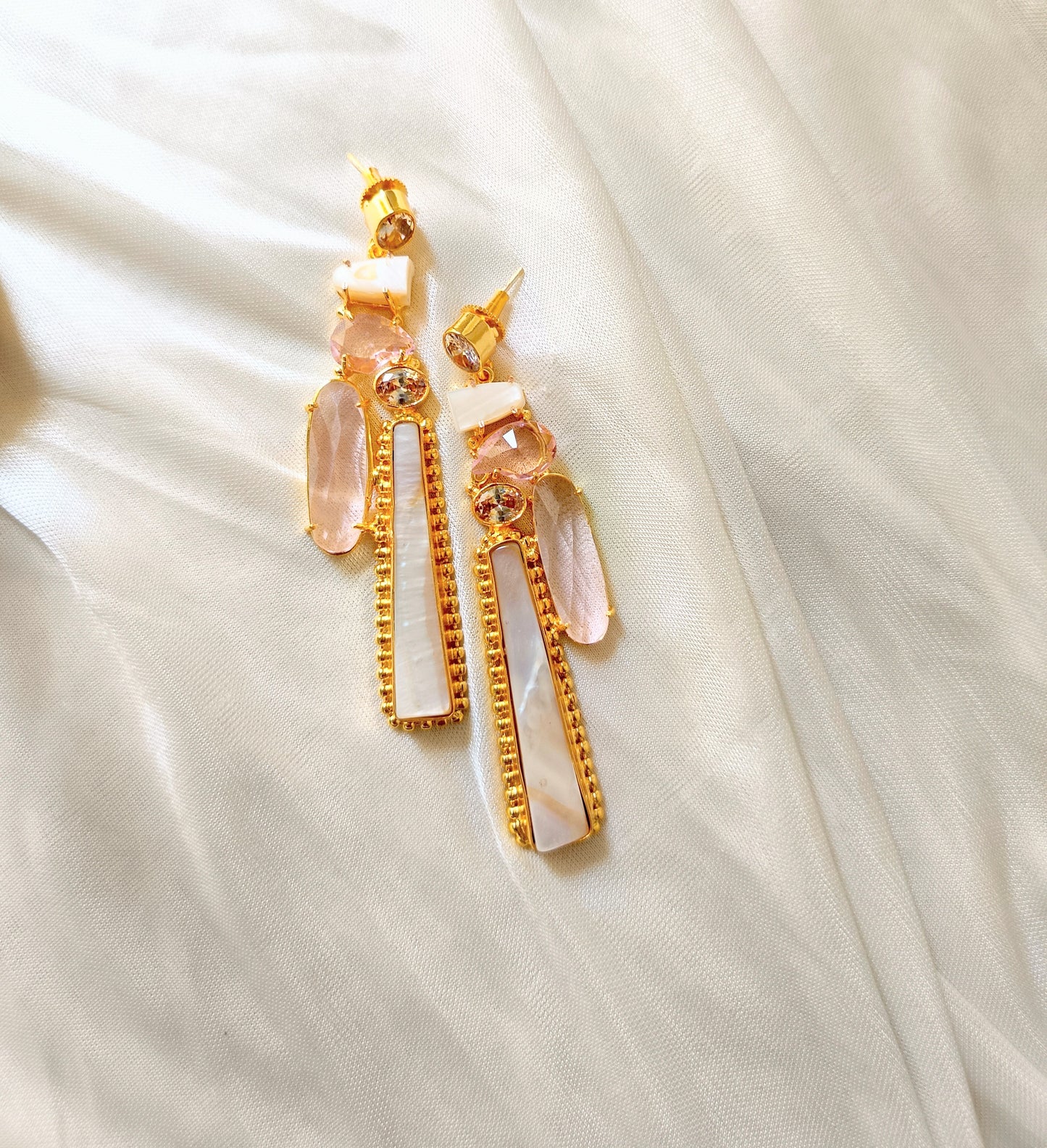 Boho Chic Gold Bar Earrings