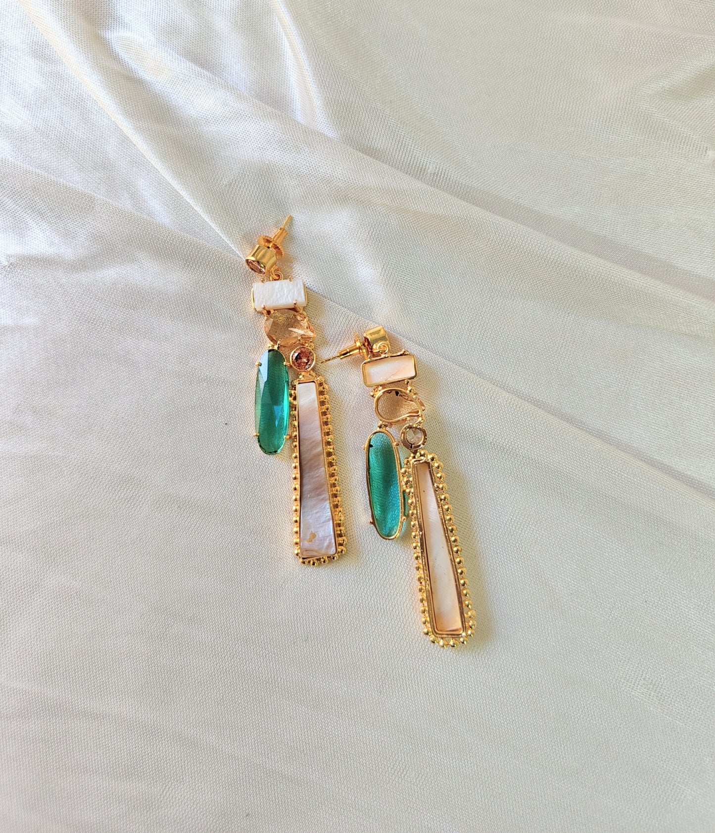 Boho Chic Gold Bar Earrings