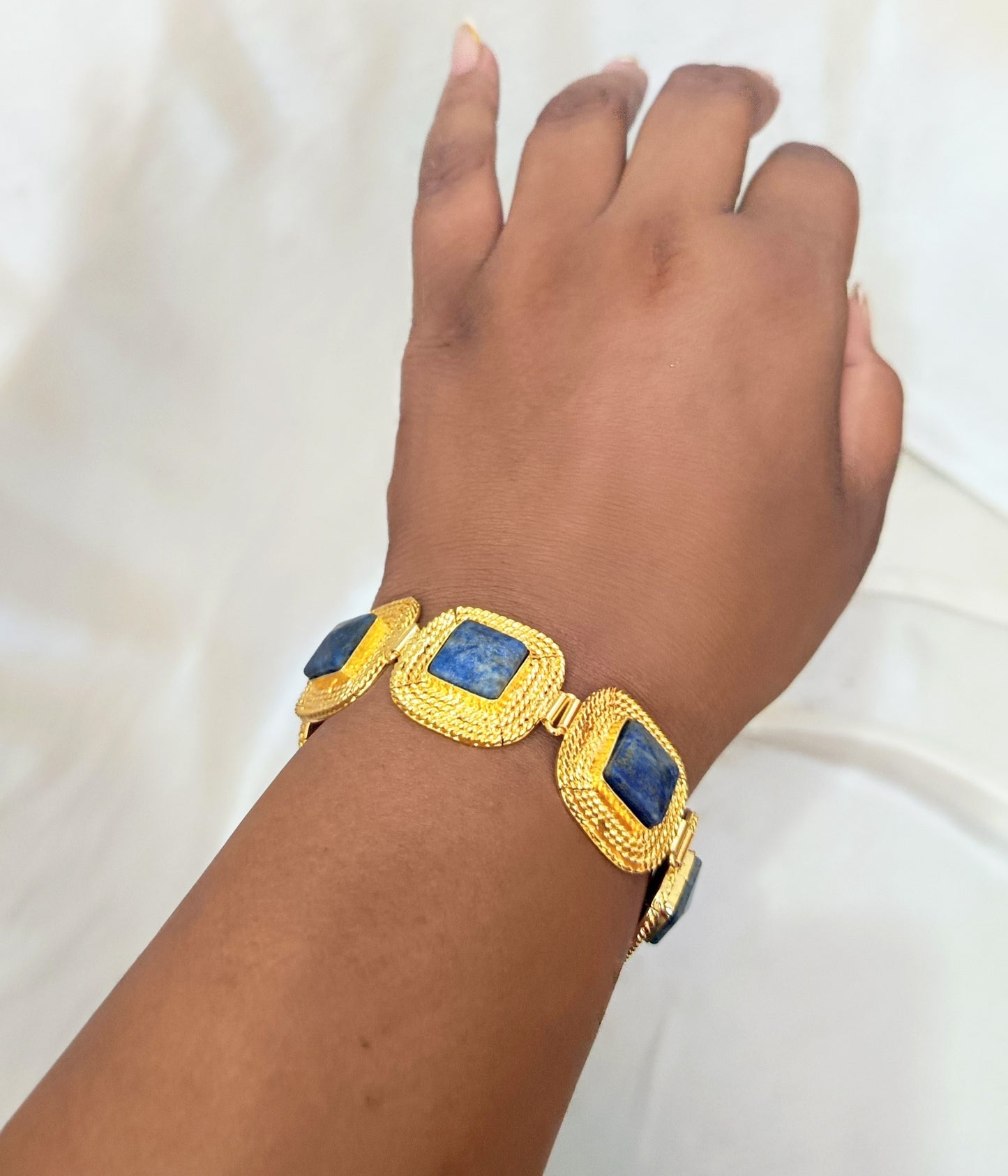 Luxury Blue Gemstone Designer Jewelry Set