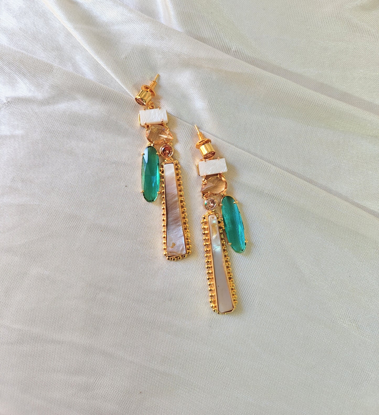 Boho Chic Gold Bar Earrings