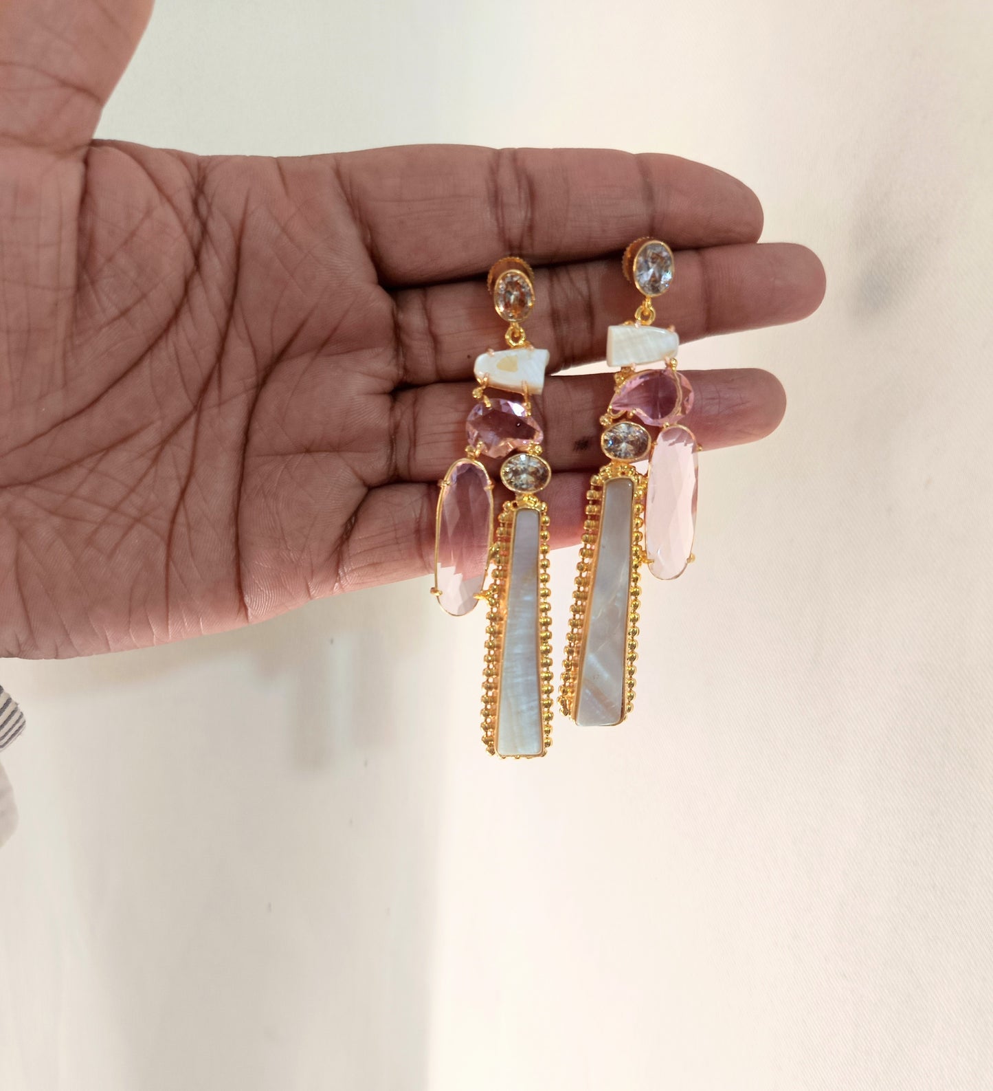 Boho Chic Gold Bar Earrings
