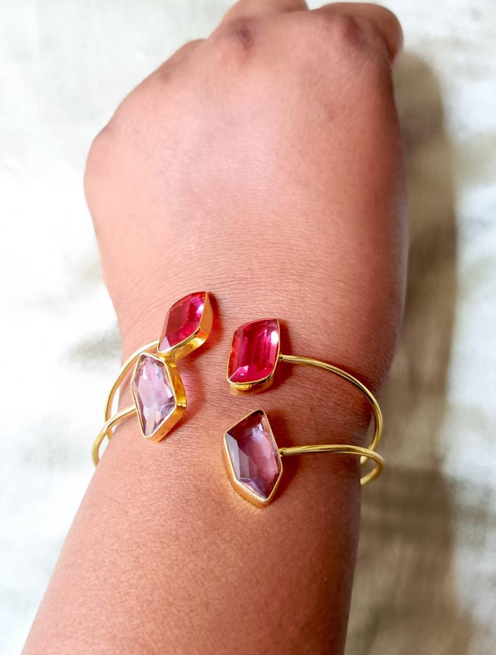 Pink Shades Glass Handcuff
