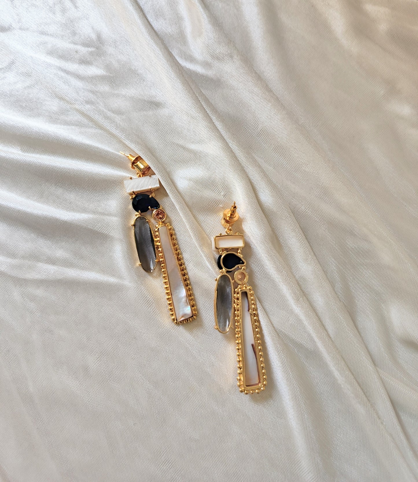 Boho Chic Gold Bar Earrings