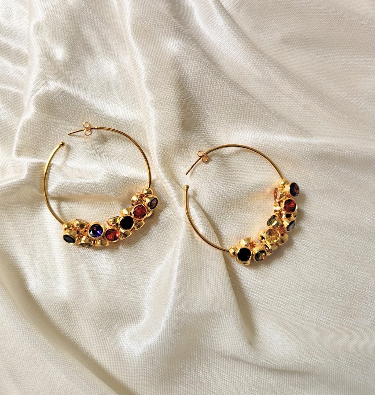 Rainbow Luxe Hoops
