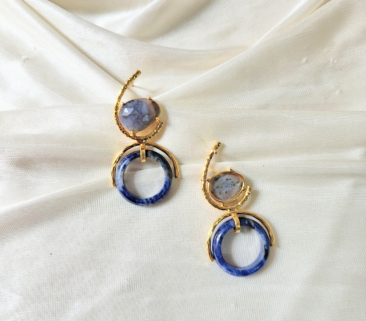 Celestial Crescent Statement Earrings