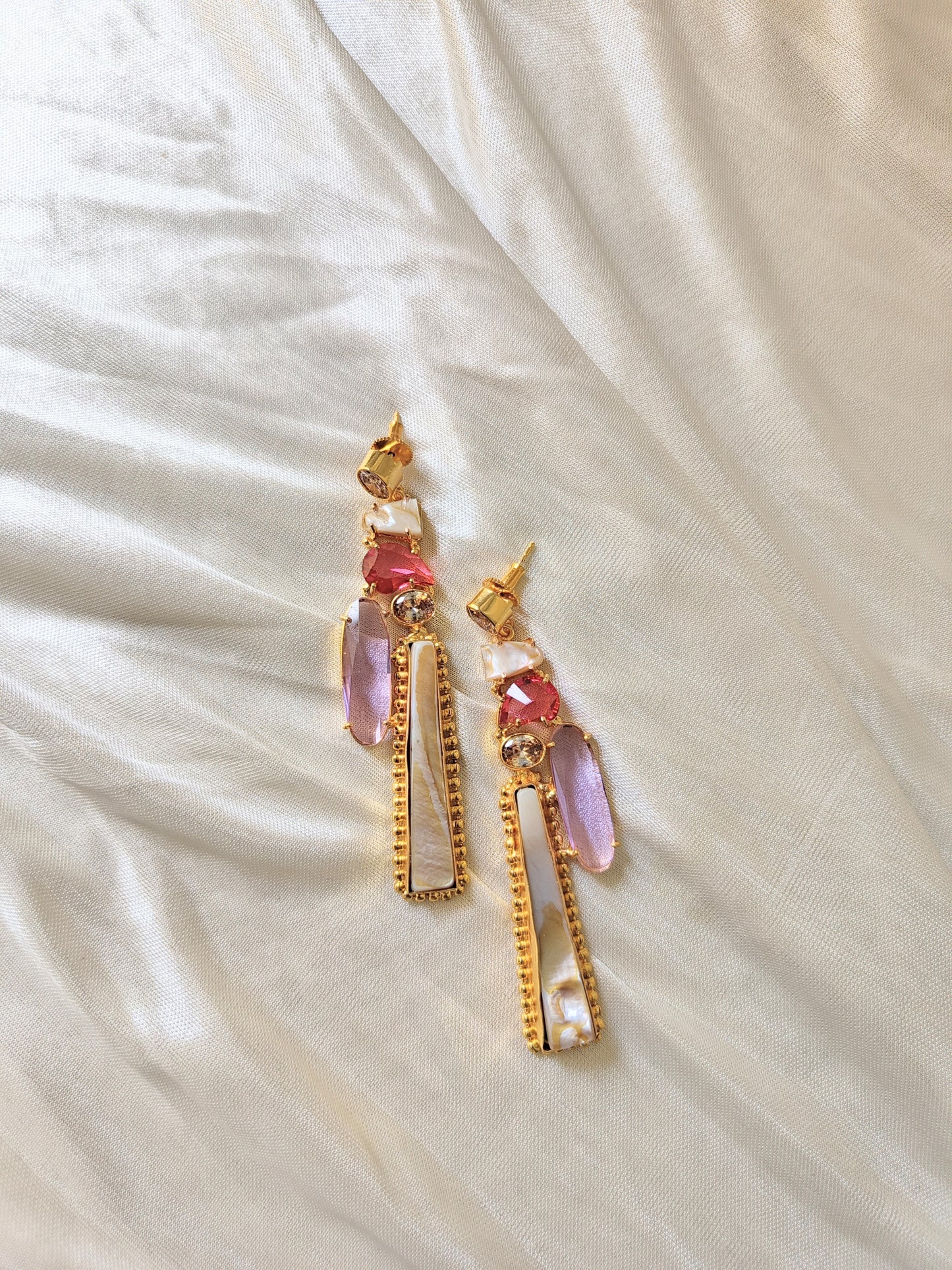 Boho Chic Gold Bar Earrings