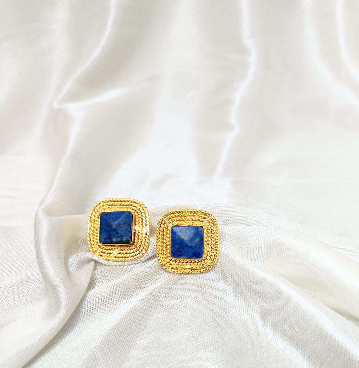Luxury Blue Gemstone Designer Jewelry Set