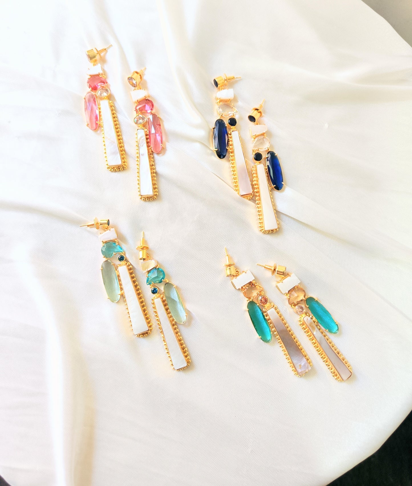 Boho Chic Gold Bar Earrings
