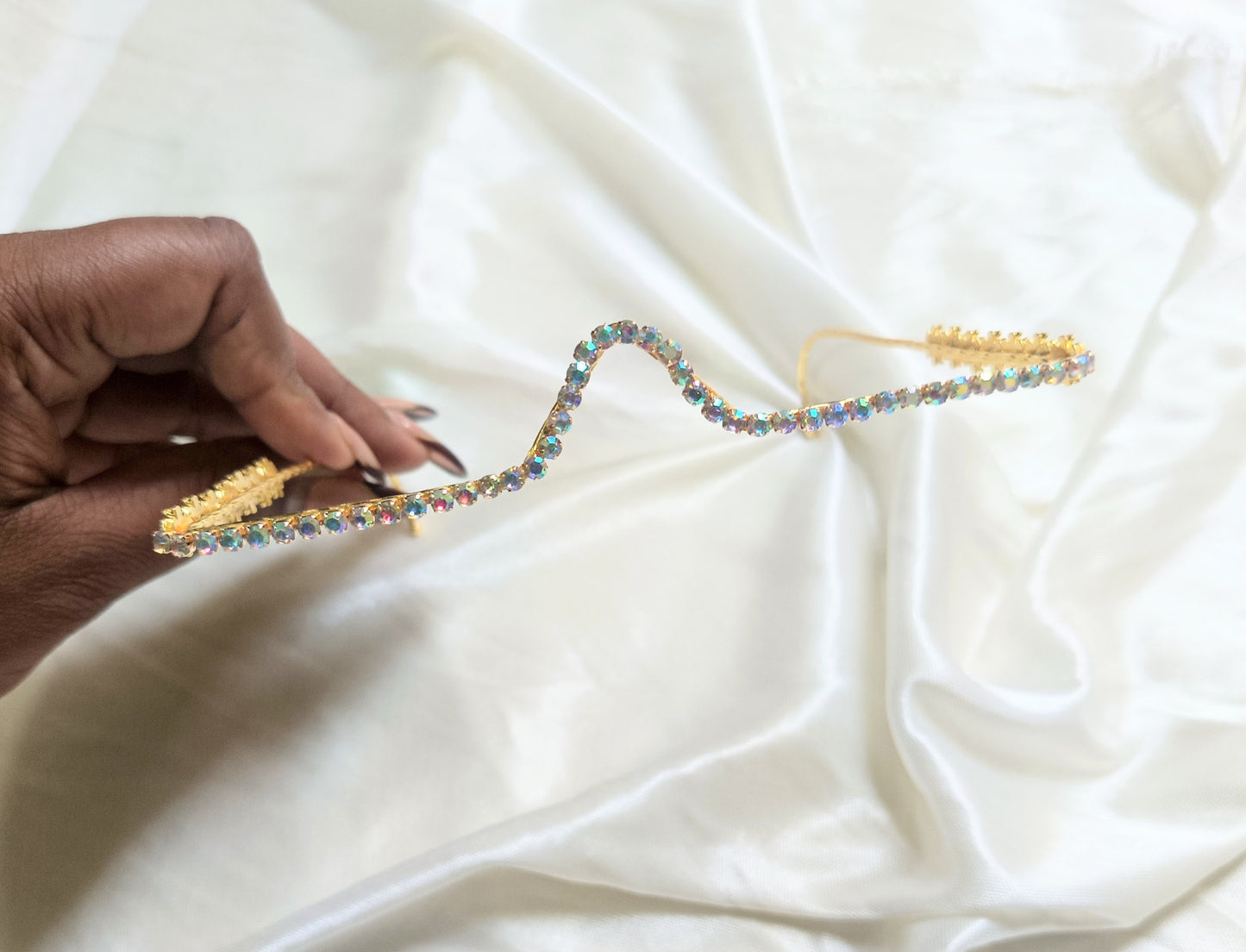 Sparkling Rhinestone & Pearl Facelet
