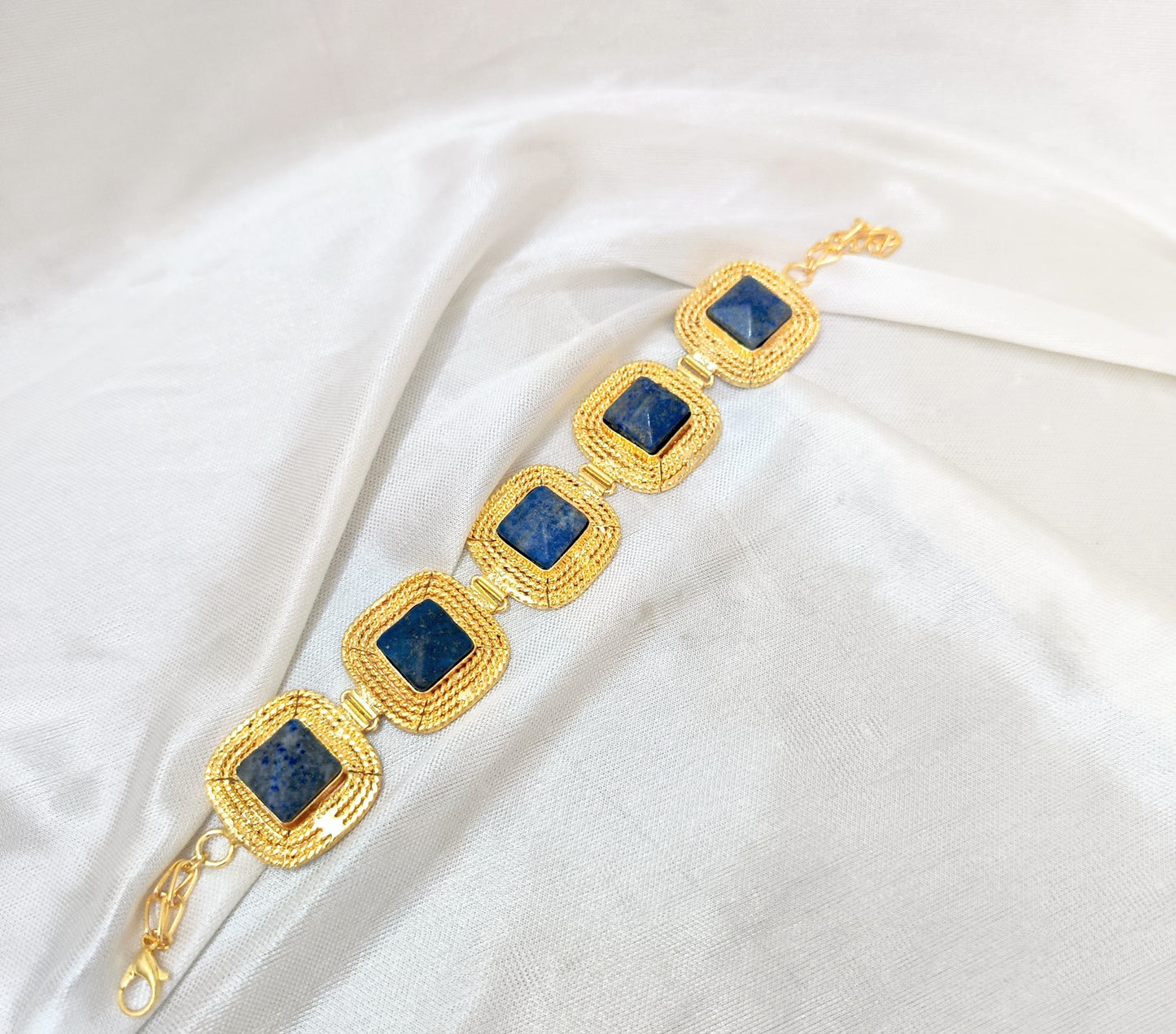Luxury Blue Gemstone Designer Jewelry Set