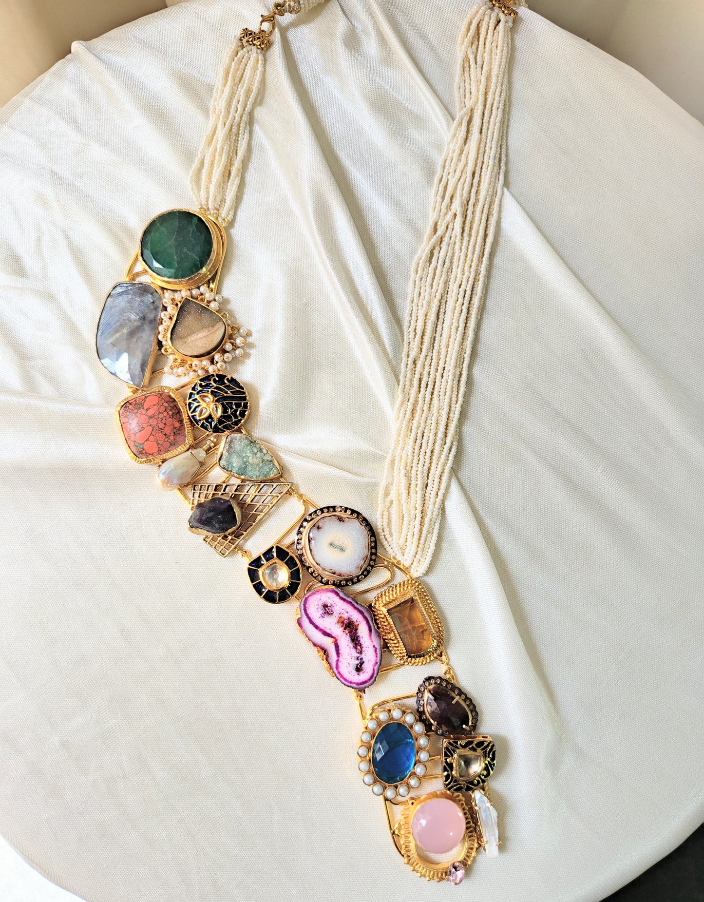 Aurora Mosaic Statement Necklace