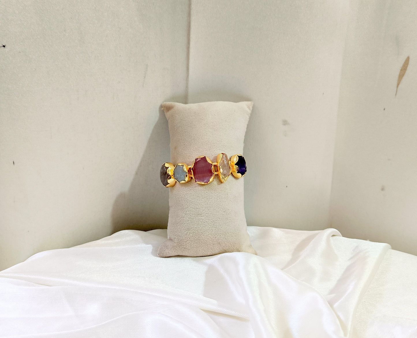 Natural Stone Statement Hand Cuff