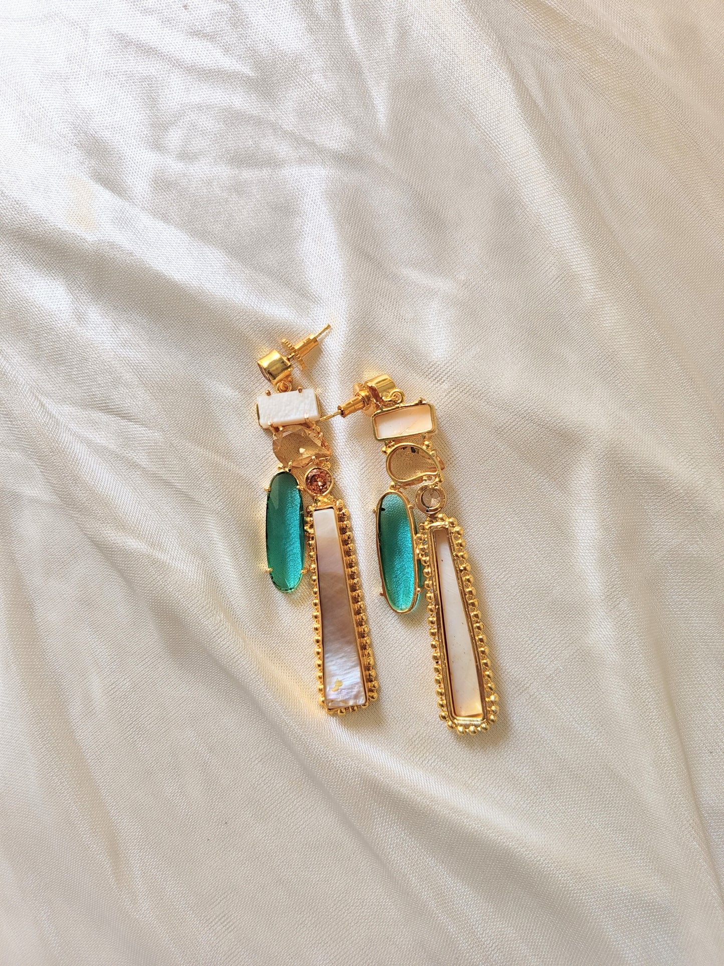 Boho Chic Gold Bar Earrings