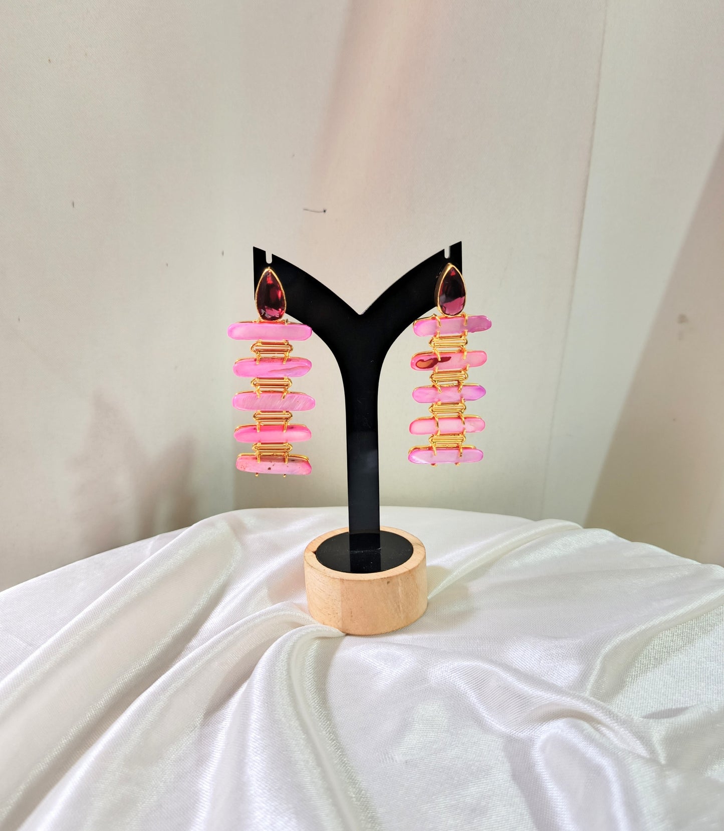 Designer Multicolor Ladder Drop Earrings