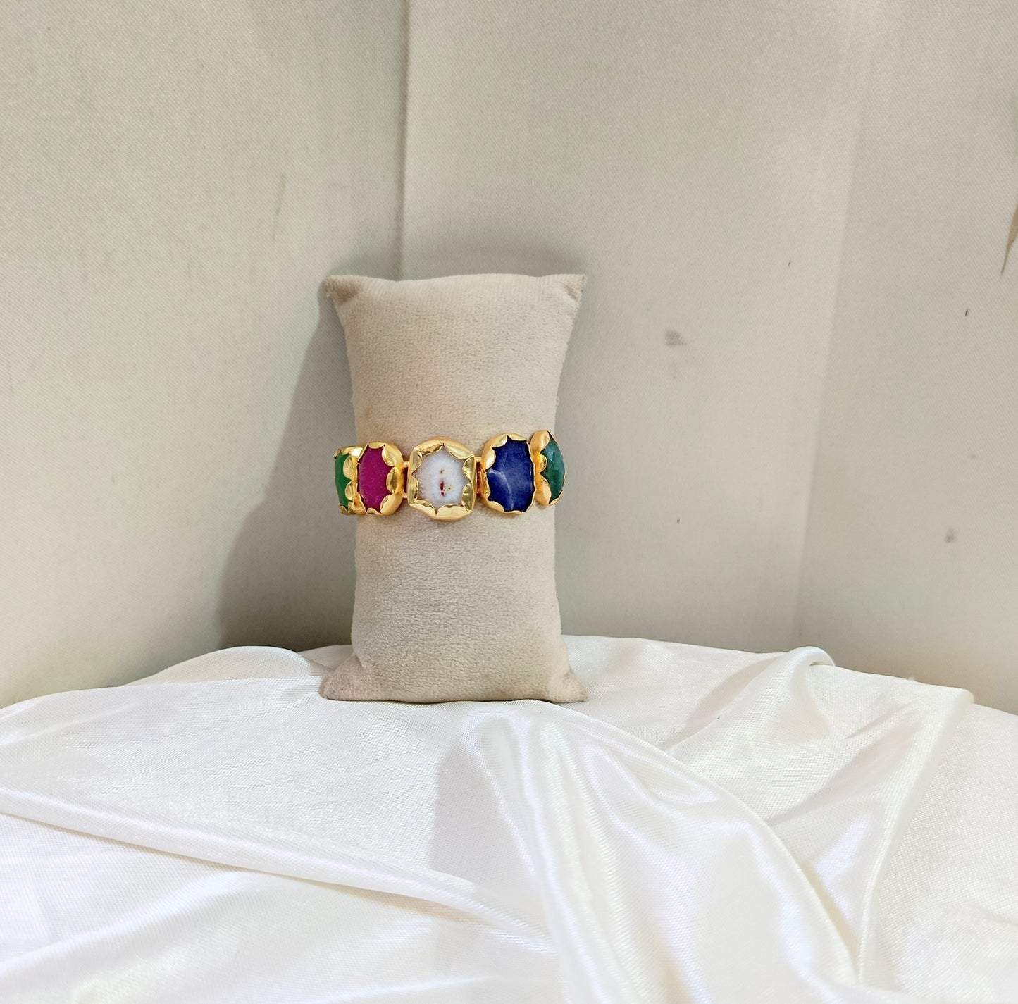 Natural Stone Statement Hand Cuff