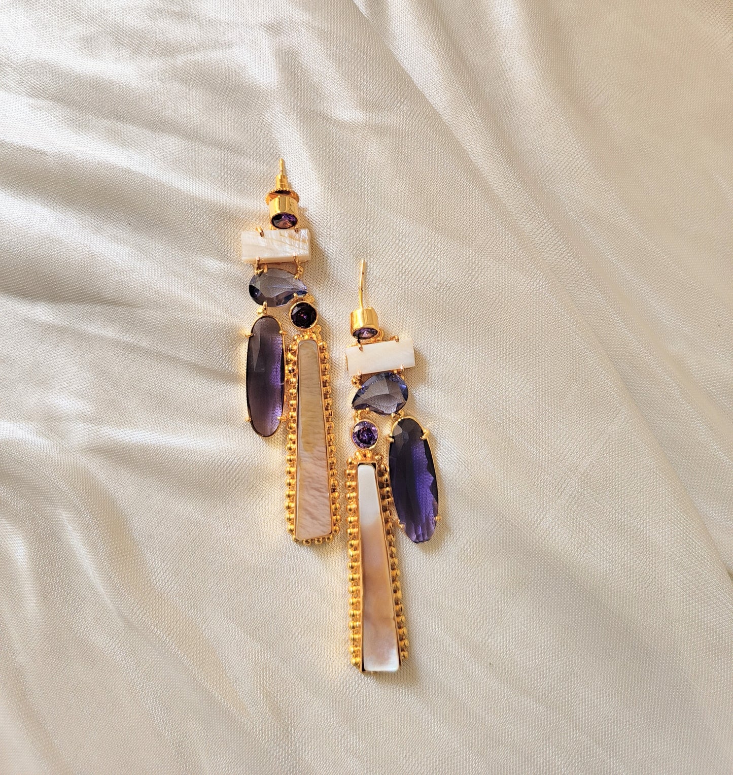 Boho Chic Gold Bar Earrings