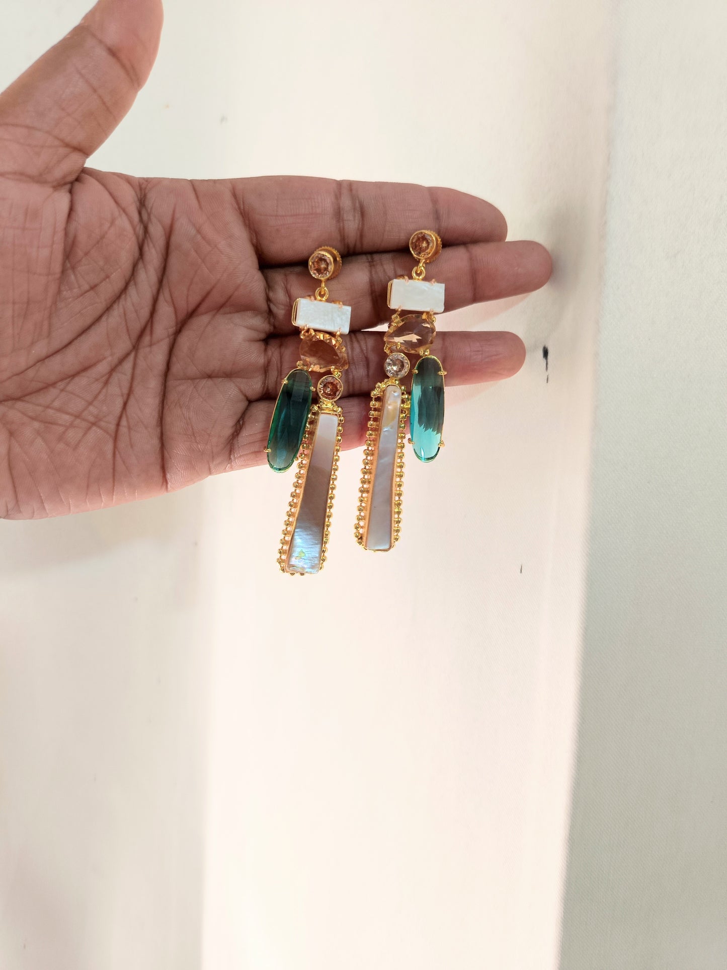 Boho Chic Gold Bar Earrings