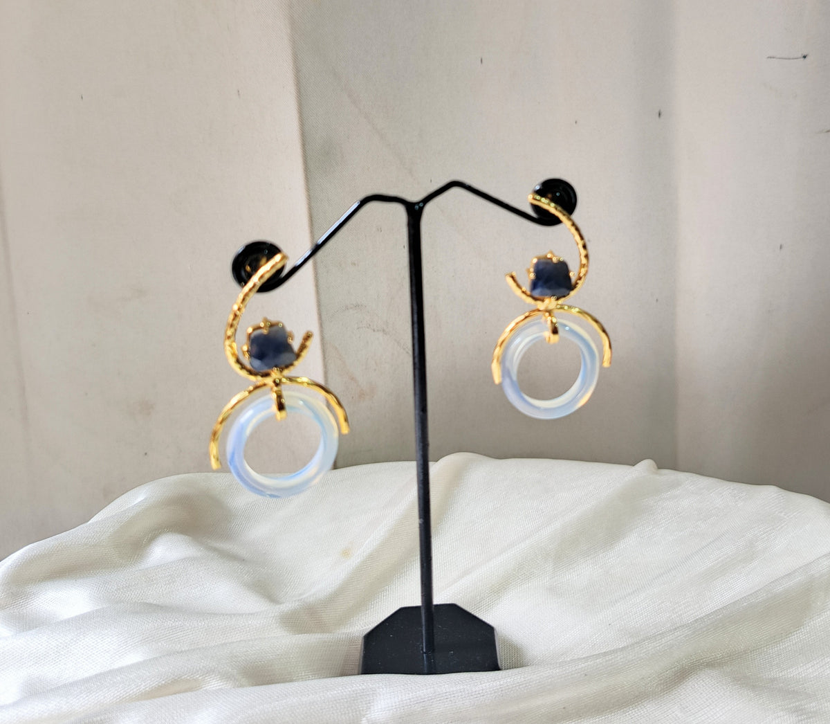 Celestial Crescent Statement Earrings
