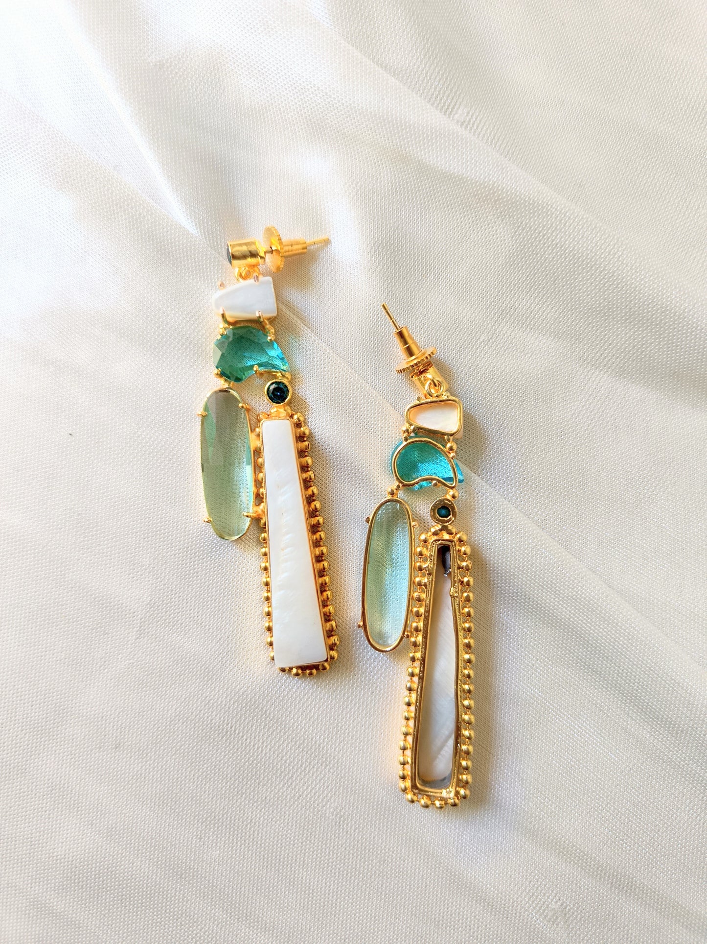 Boho Chic Gold Bar Earrings