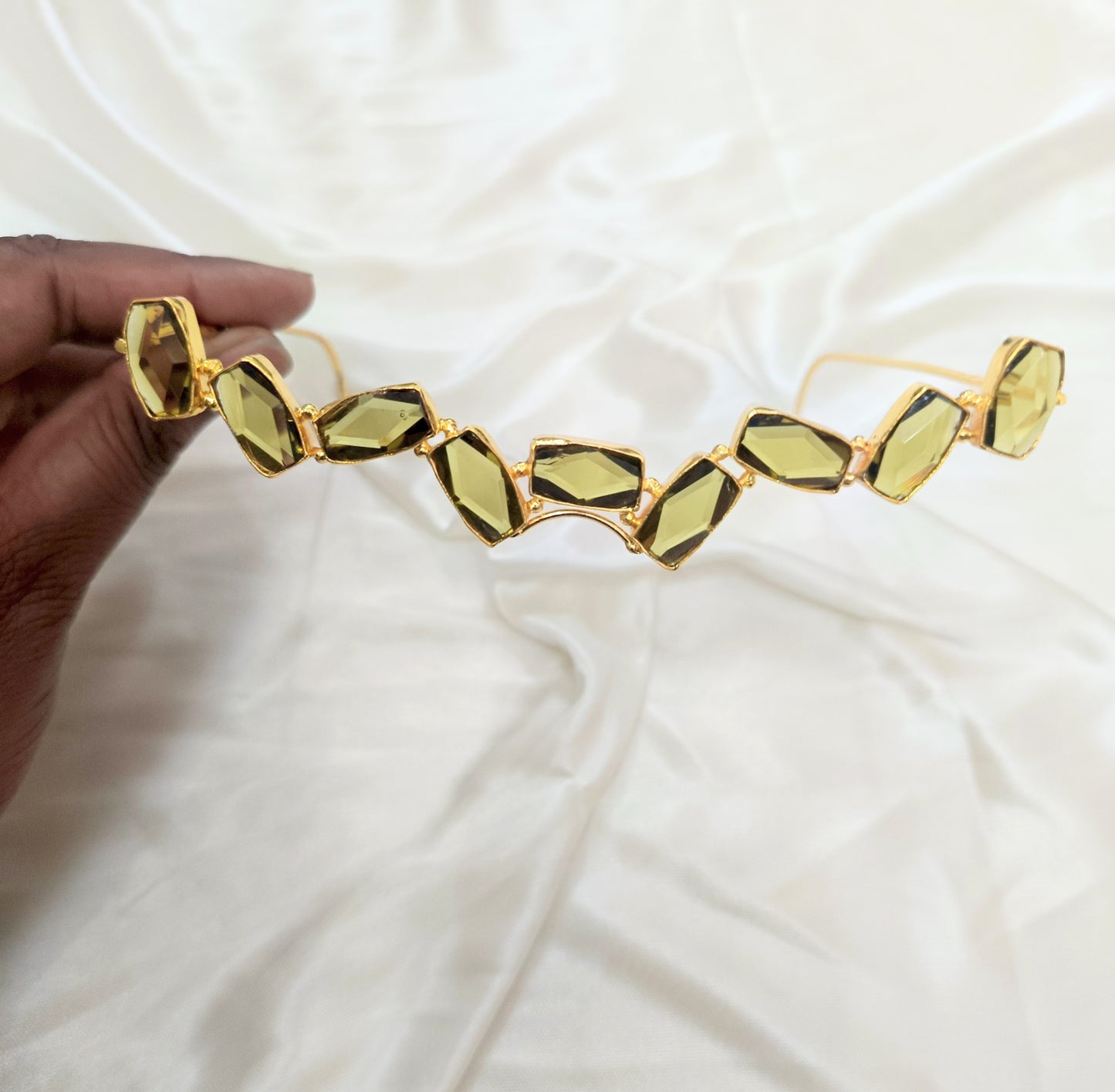 Luxury Geometric Crystal Facelet