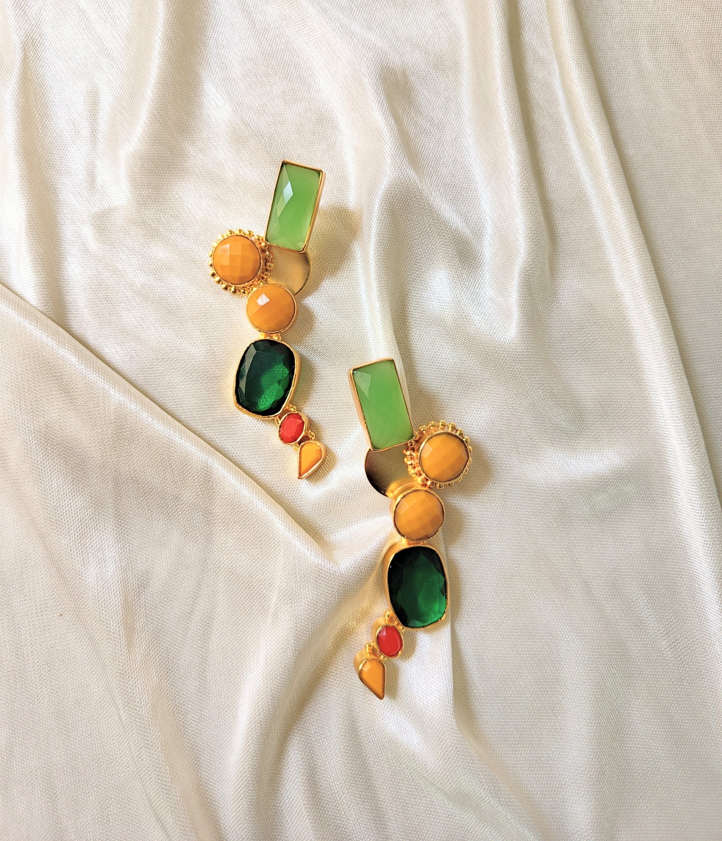 Modern Artistic Multicolor Dangle Earrings