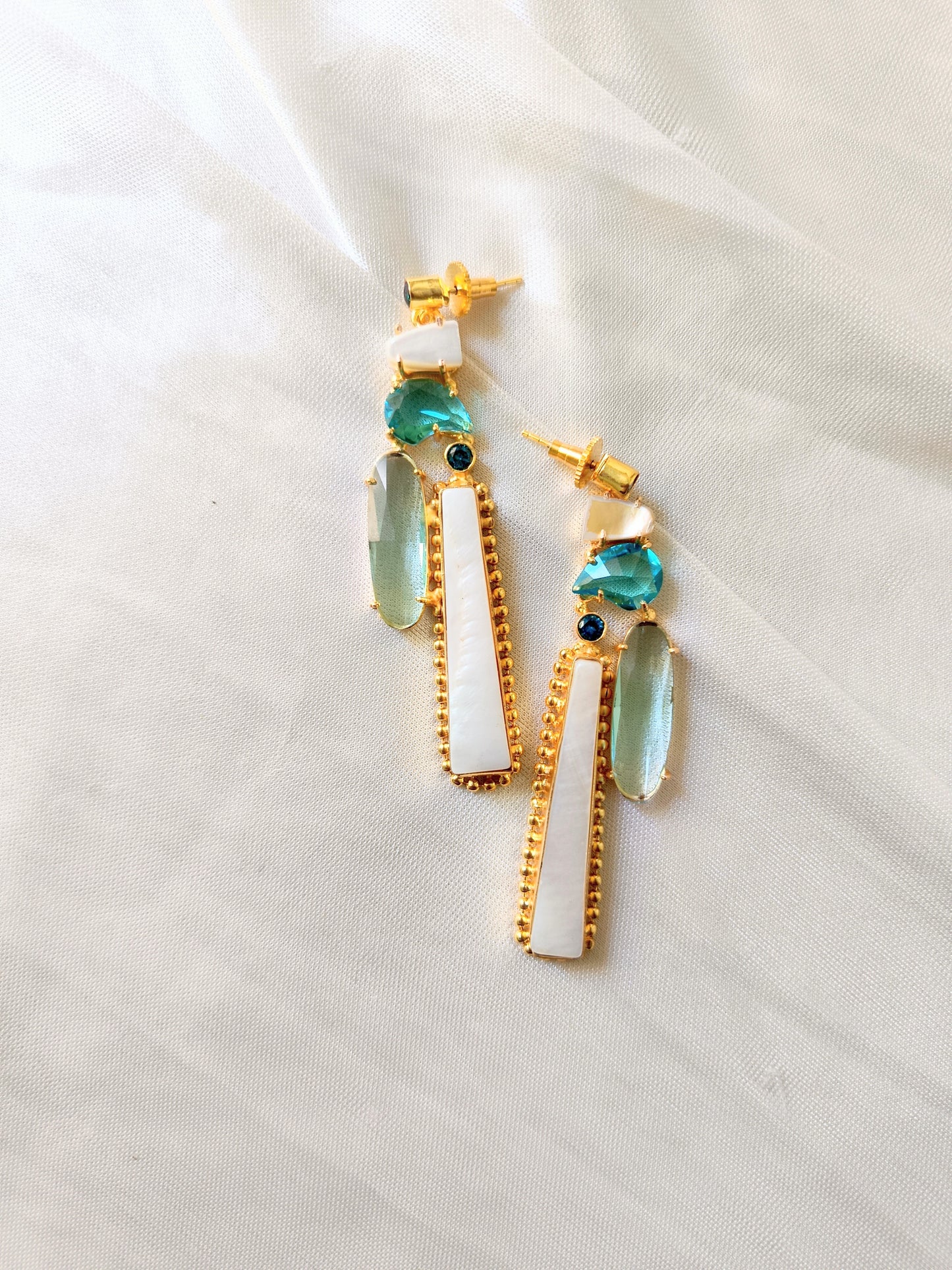 Boho Chic Gold Bar Earrings