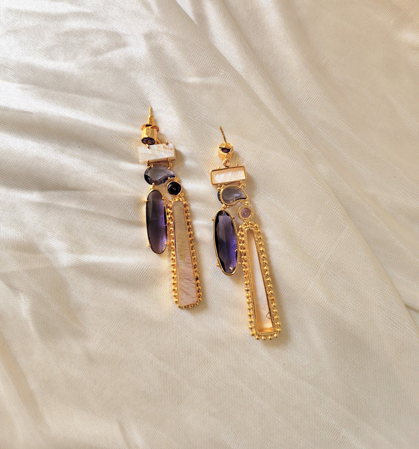 Boho Chic Gold Bar Earrings