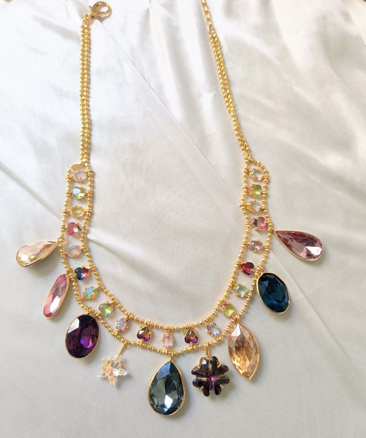 Aurora Charm Crystal Necklace