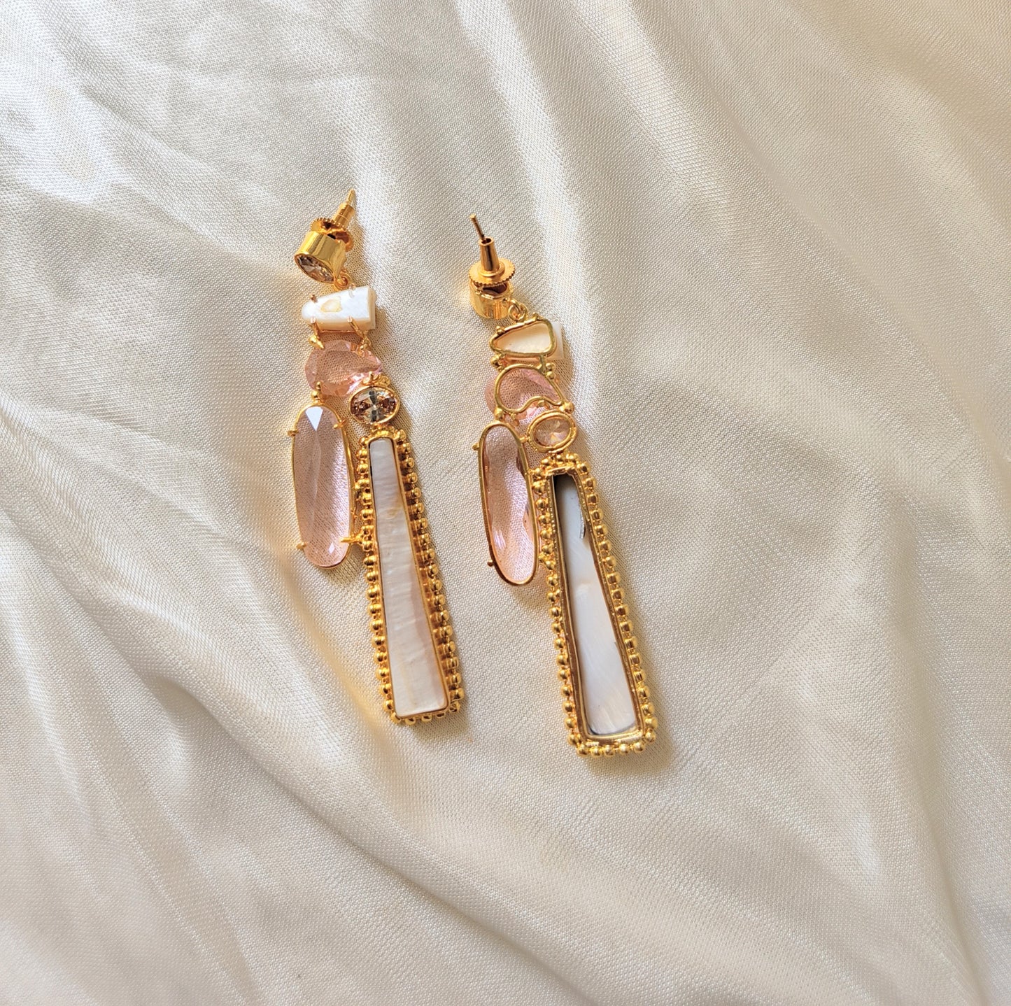 Boho Chic Gold Bar Earrings