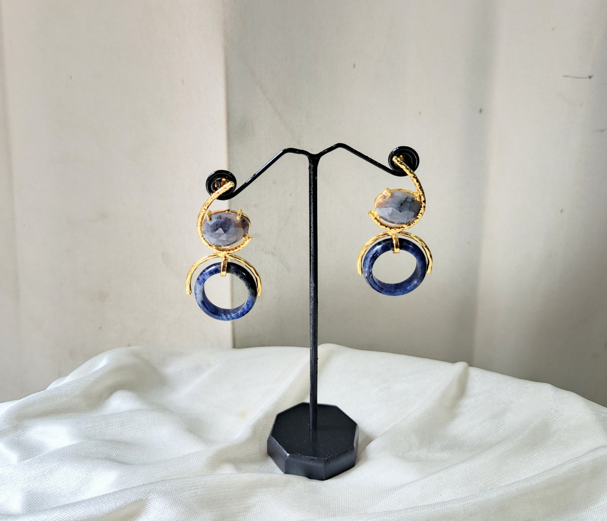 Celestial Crescent Statement Earrings