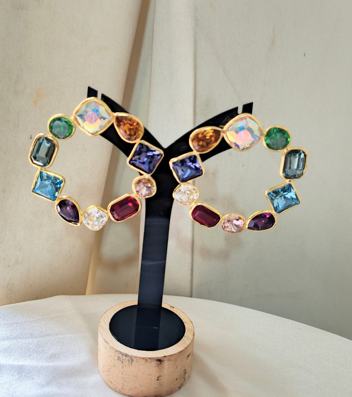 Premium Multicolor Gemstone Earring