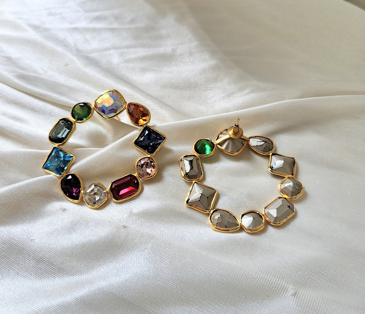 Premium Multicolor Gemstone Earring