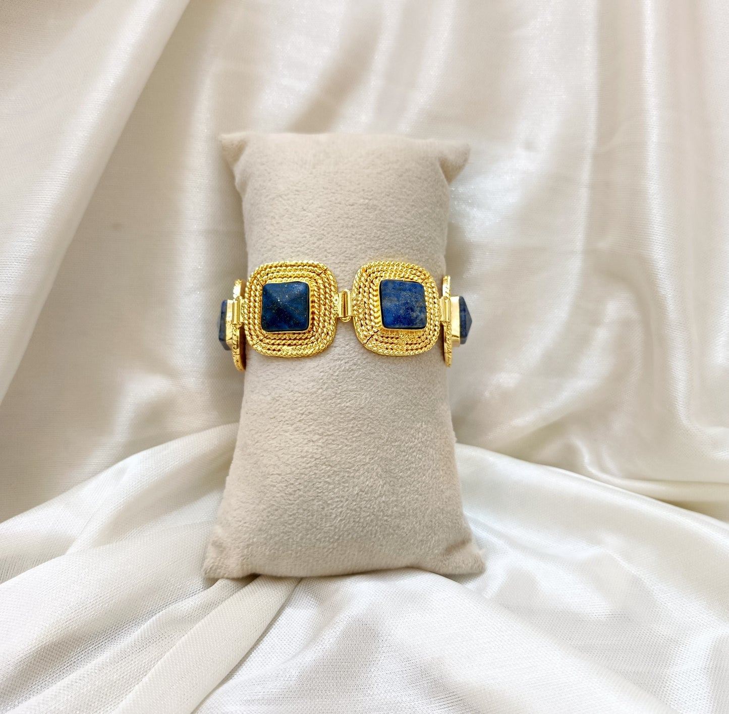 Luxury Blue Gemstone Designer Jewelry Set