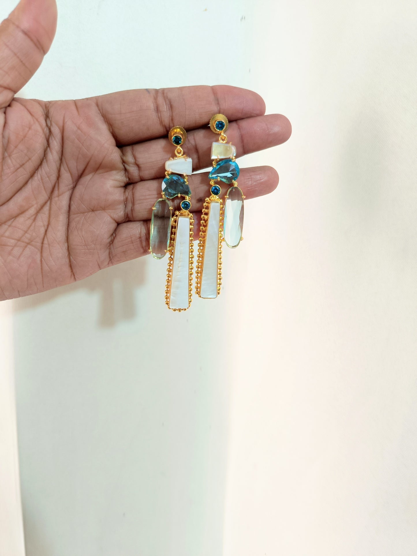 Boho Chic Gold Bar Earrings