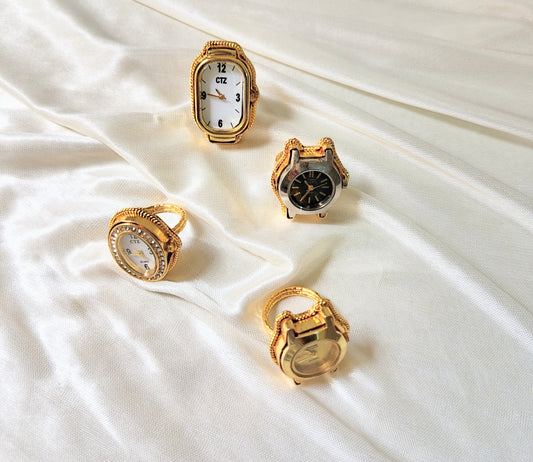 Chic Mini Dial Watch Ring