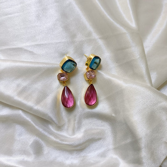 Chic Multicolour Teardrop Earring