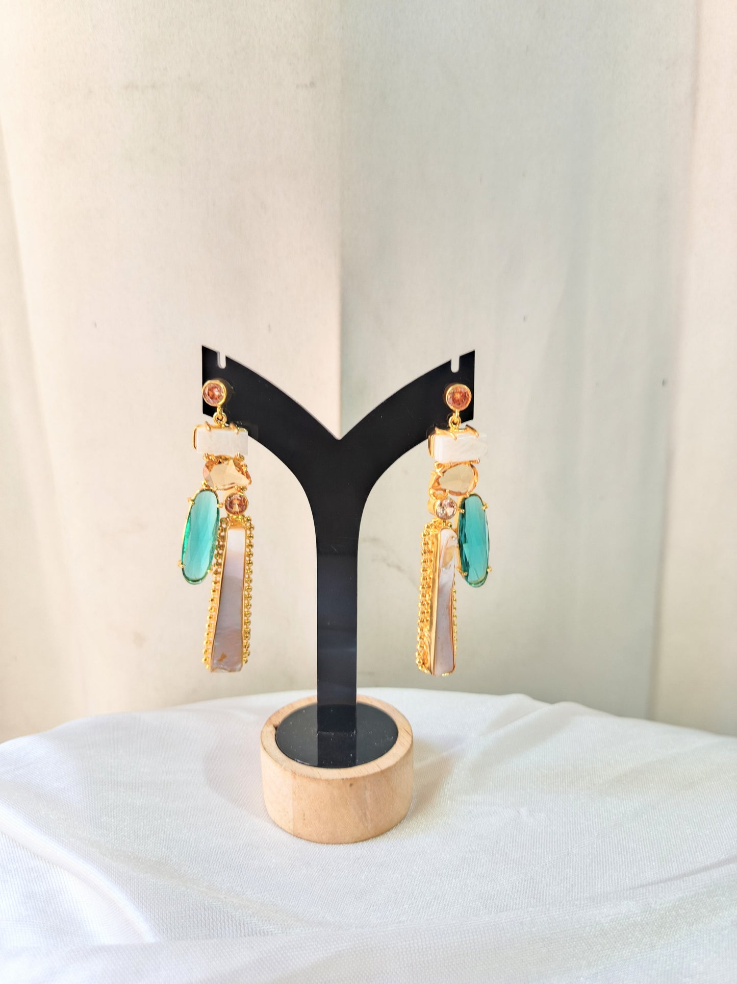 Boho Chic Gold Bar Earrings