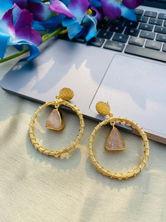 Rosy Ring Earrings