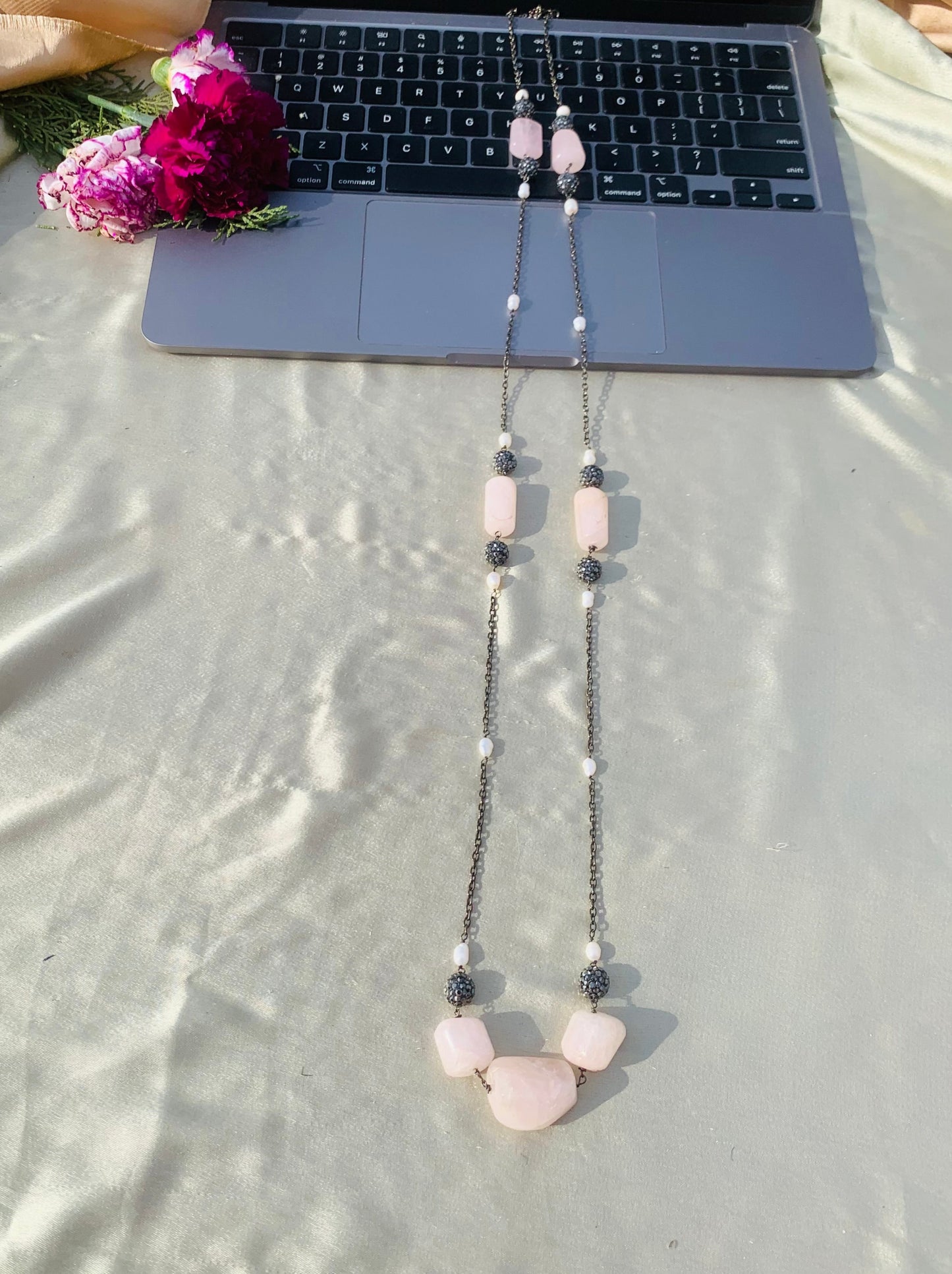 Love A Little Rose Quartz Necklace