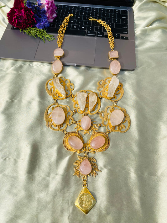 Layla Rose Quartz Necklace