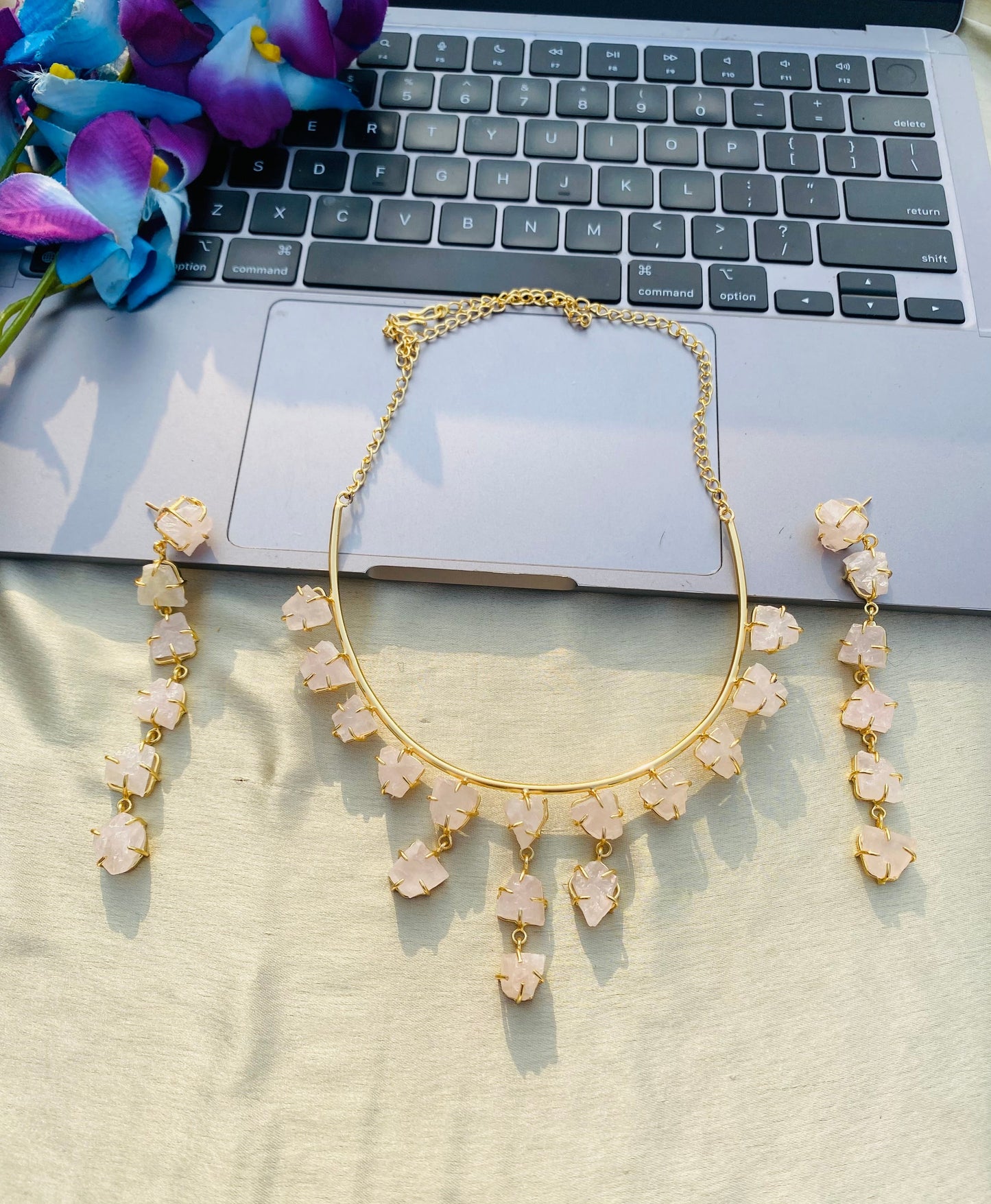 Pink Moon Necklace Set