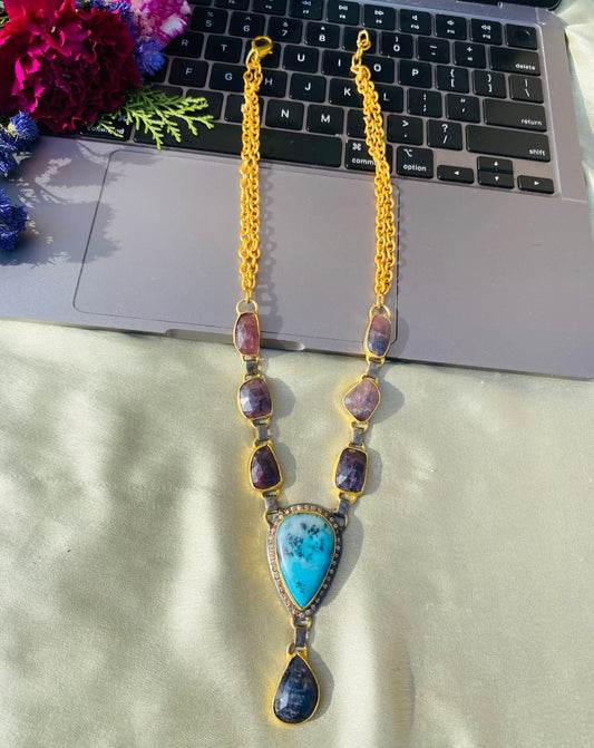 Magic Link Of Sapphire Necklace