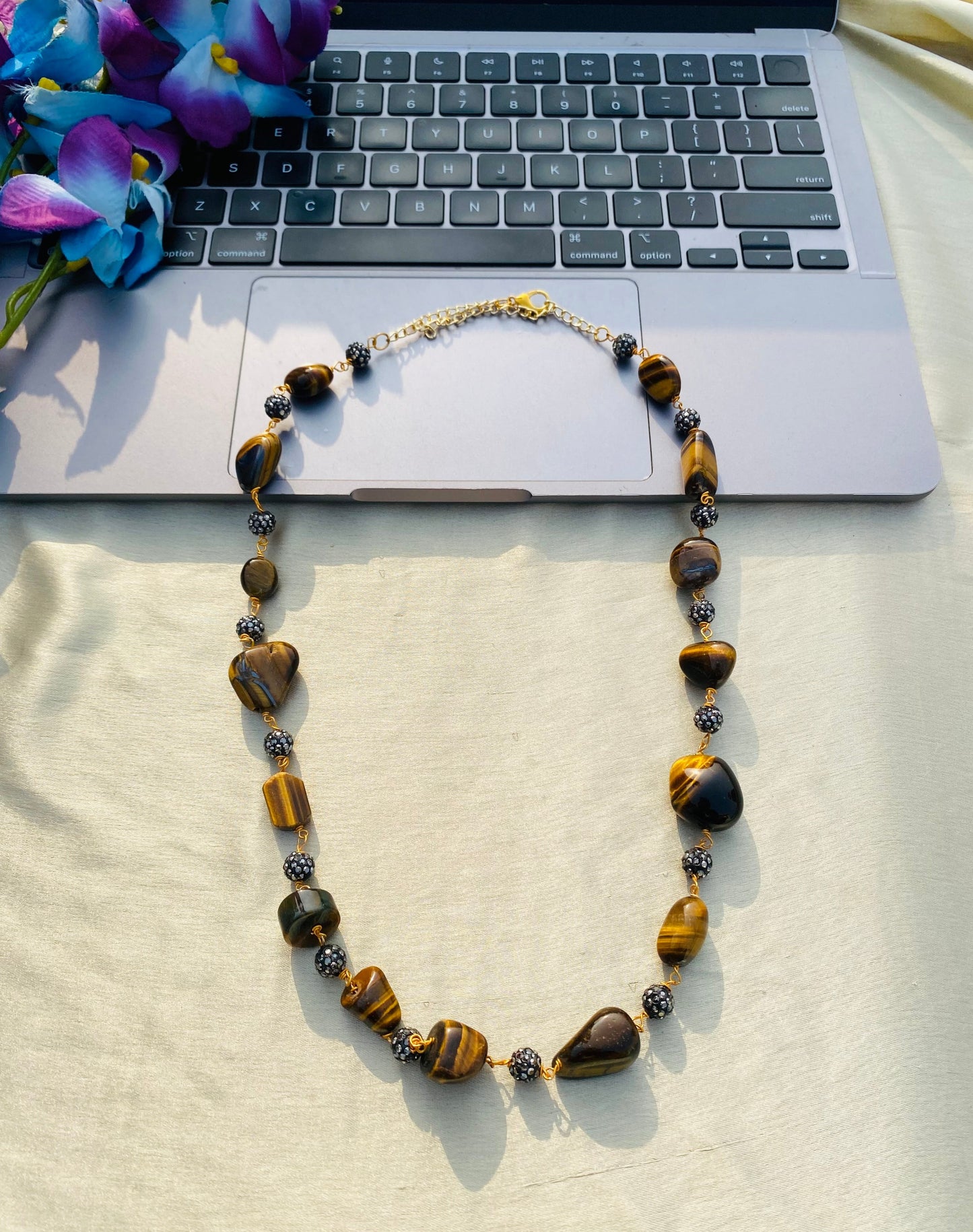 Shades Of Brown Beaded Necklace
