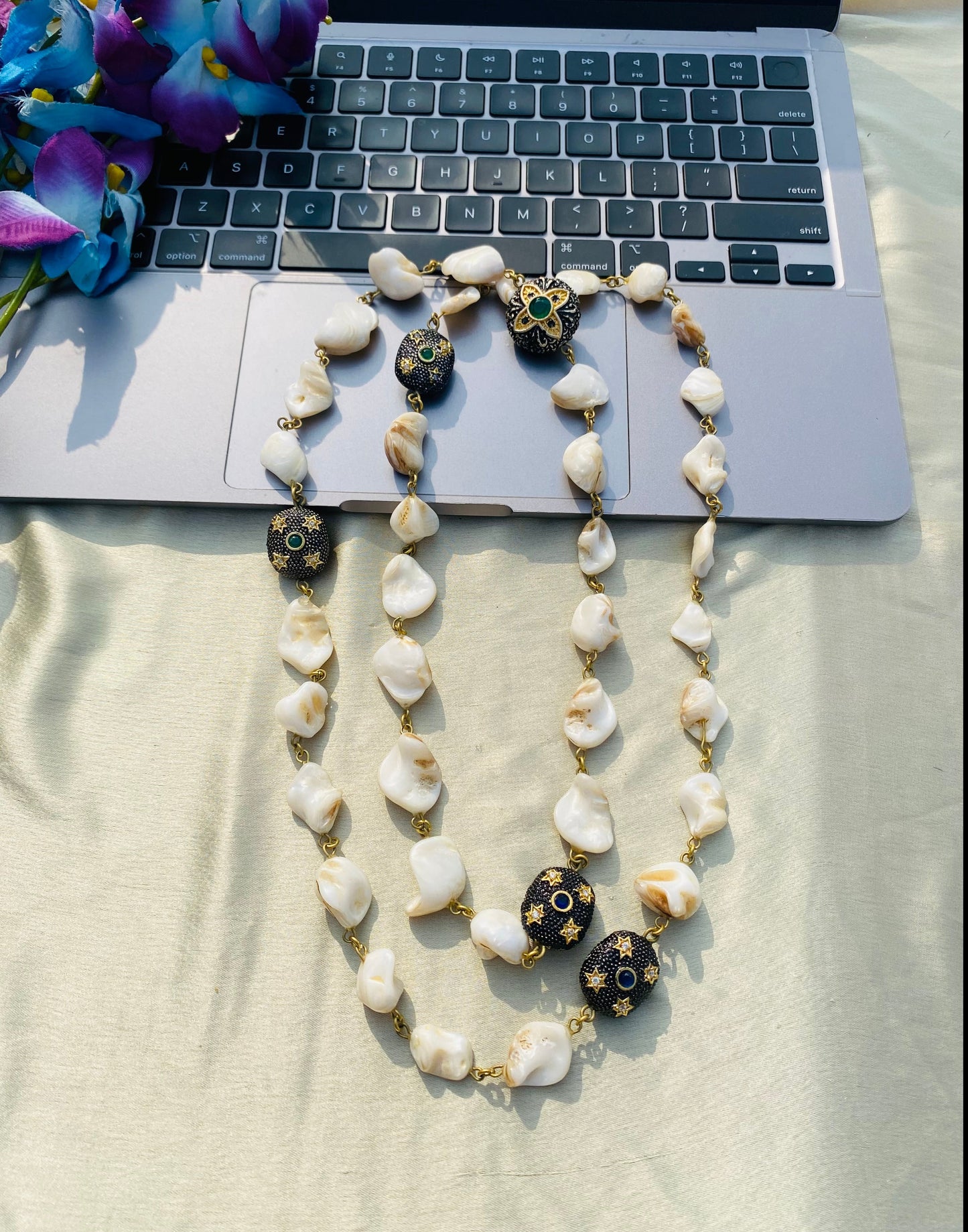 Breezy Blossom Pearl Necklace